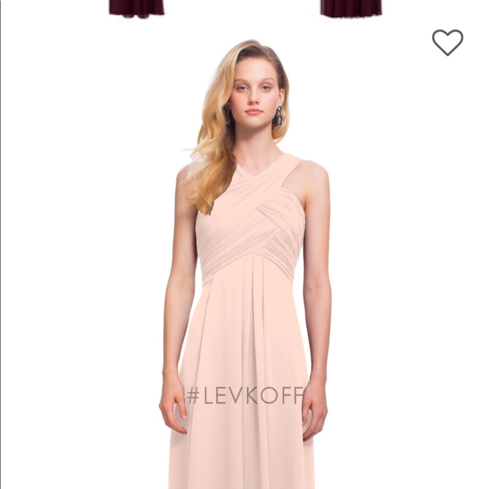Bill Levkoff Petal Pink Bridesmaid Dress